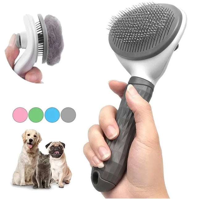 FurMagnet: Non-Slip Steel Pet Grooming & Hair Removal Comb