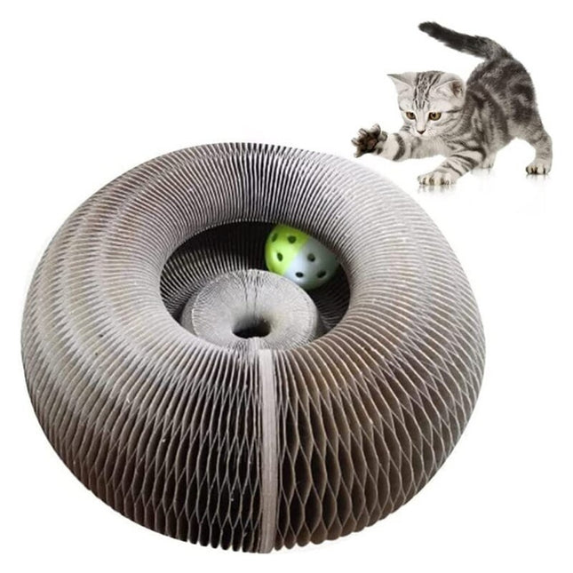 WhiskerWiz: Cat Claw & Play Board with Ball